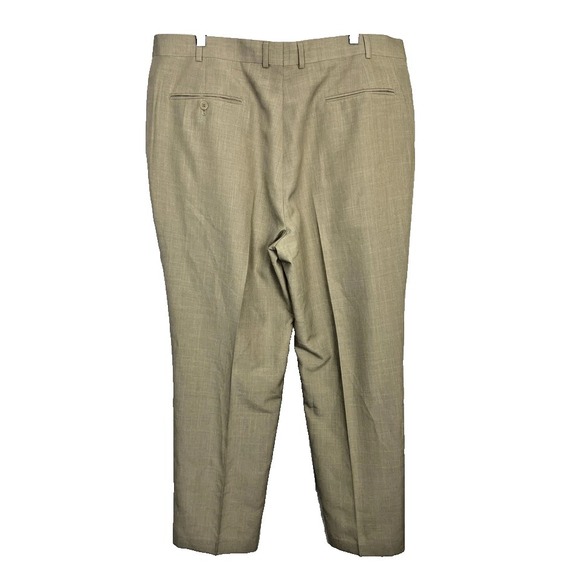 Stafford Other - Stafford Essentials Pants Men 42x32 Beige Crosshatch Classic‎ Fit
